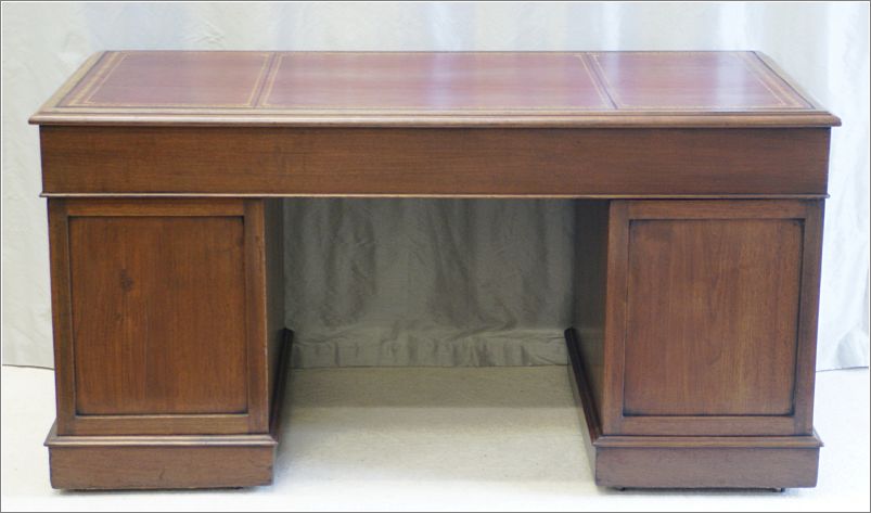 2049 Antique Pedestal Desk c1850 (10)